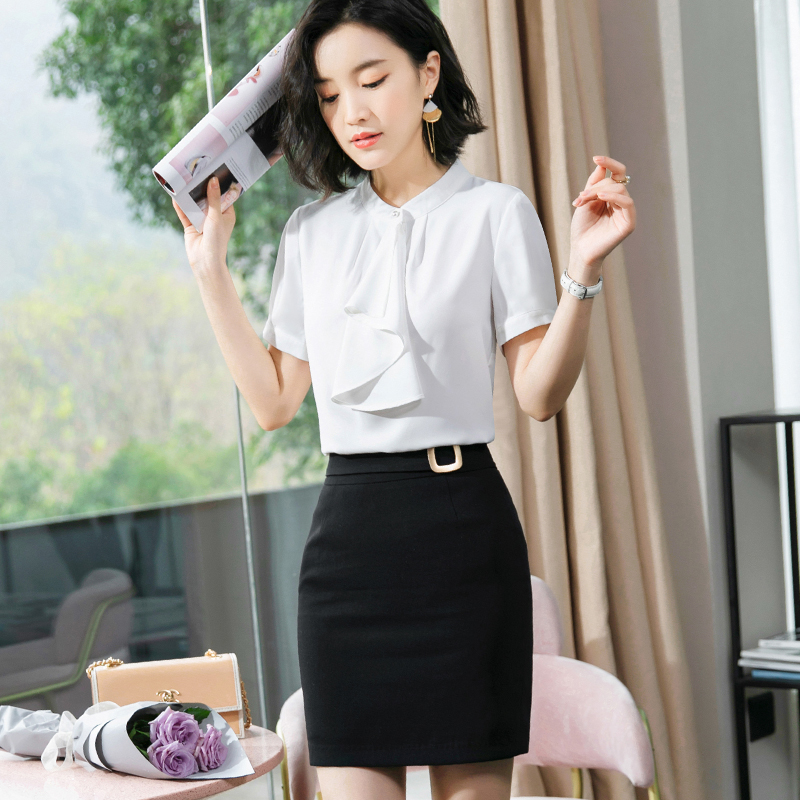 套裙套装工作服正装职业女裙套装女装衬衫短袖西装裙职业装美容师|ruв категории Женская одежда, костюм/студенты школьную форму/обмундирования, профессионального женский костюм - от Buy2taobao.com для оказания профессиональной услуги покупки агента Taobao