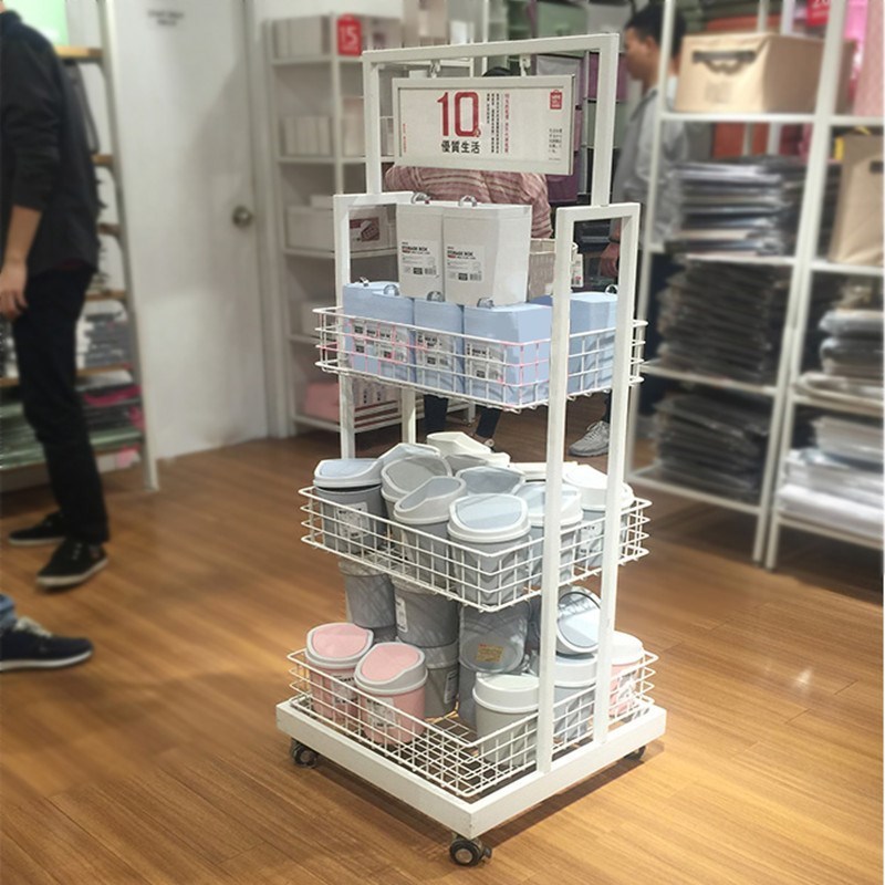 名创优品货架超市雨伞展示架三层水果篮移动端头架化妆品展架包邮|msdalam kategori Perniagaan/perabot pejabat, rak/Showcase, perhiasan paparan/kabinet - dari Buy2taobao.com untuk memberikan perkhidmatan ejen Taobao profesional membeli