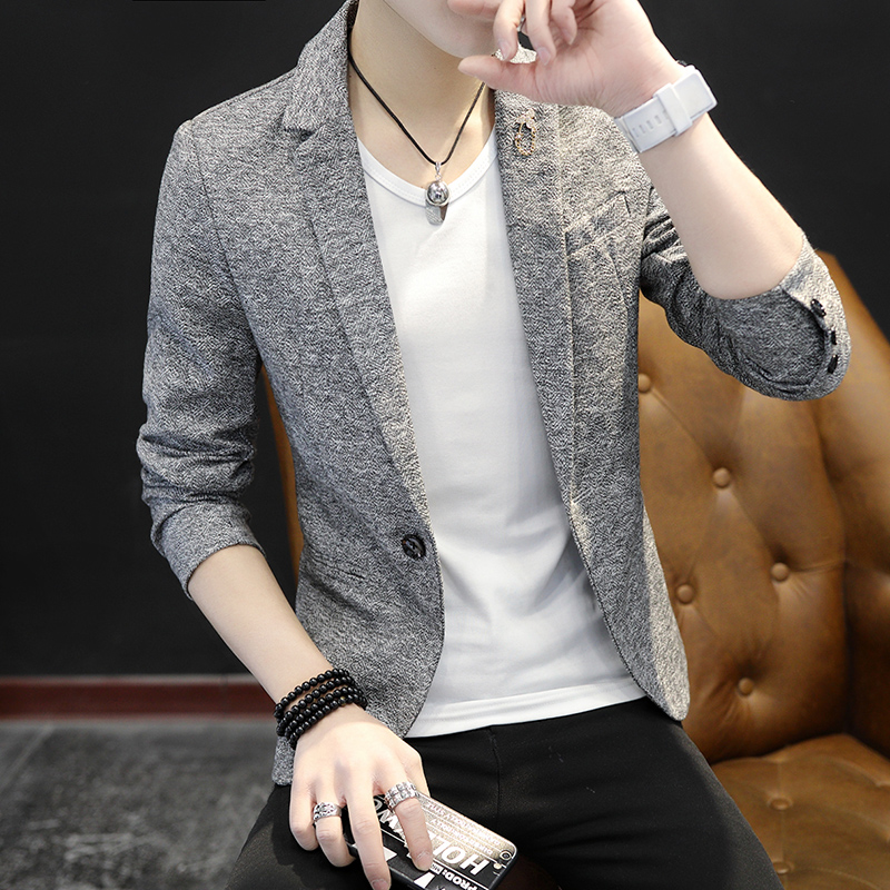 2019 new pattern Spring man leisure time suit coat Self cultivation Korean Edition Blazer Men's singles jacket handsome Youthin the Men's clothing, Suits category - from Buy2taobao.com to provide professional Taobao agent buy service