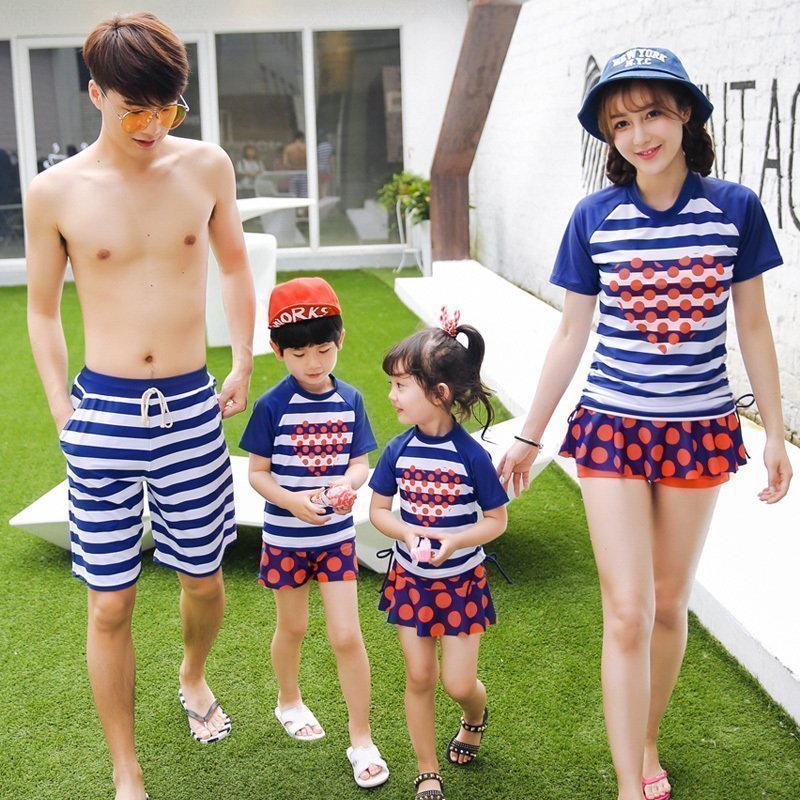 the republic of korea Parenting Swimsuit Homewear Mother and daughter Fission Skirt Flat angle Sons Children's swimwear A Four Swimming suitin the Sports/Yoga/Fitness/Fans supplies , Swim , Parent Family Pack category - from Buy2taobao.com to provide professional Taobao agent buy service