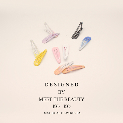 儿童发饰网红发夹少女心头饰bb夹糖果色可爱百度刘海夹边夹夹碎发