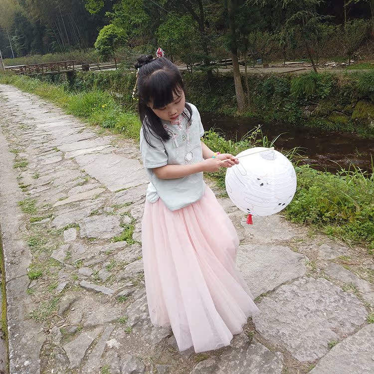 2019新款夏装汉服女童仙气中国风襦裙超仙女飘逸小学生公主裙子在类目 童装/婴儿装/亲子装, 儿童旗袍/唐装/民族服装, 唐装中 - 来自Buy2taobao.com提供专业的淘宝代购服务