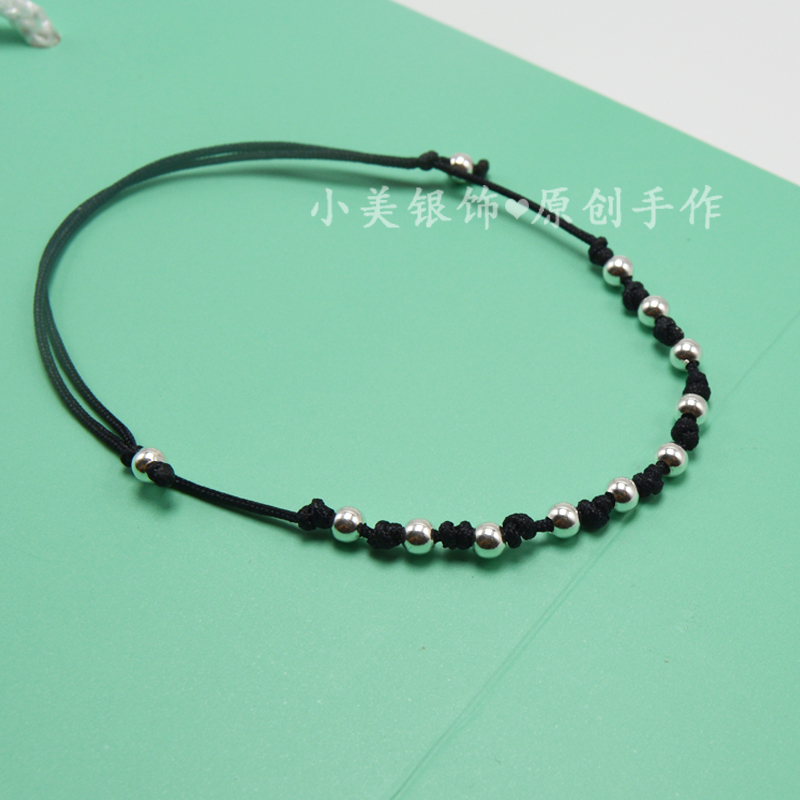S925纯银转运珠女脚链学生简约红绳手链时尚细黑绳脚绳本命年礼物在类目 饰品/流行首饰/时尚饰品新, 脚链中 - 来自Buy2taobao.com提供专业的淘宝代购服务