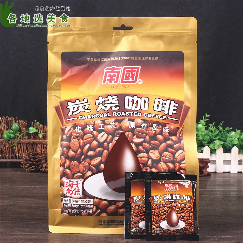 海南特产南国炭烧咖啡 340g共20小袋 三合一速溶咖啡粉下午茶饮品在类目 咖啡/麦片/冲饮, 速溶咖啡/咖啡豆/粉, 速溶咖啡中 - 来自Buy2taobao.com提供专业的淘宝代购服务