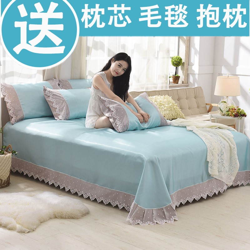 天丝空调软席1.8床夏季可水洗可折叠夏天冰丝凉席2.0床三件套席子在类目 床上用品, 凉席/竹席/藤席/草席/牛皮席中 - 来自Buy2taobao.com提供专业的淘宝代购服务