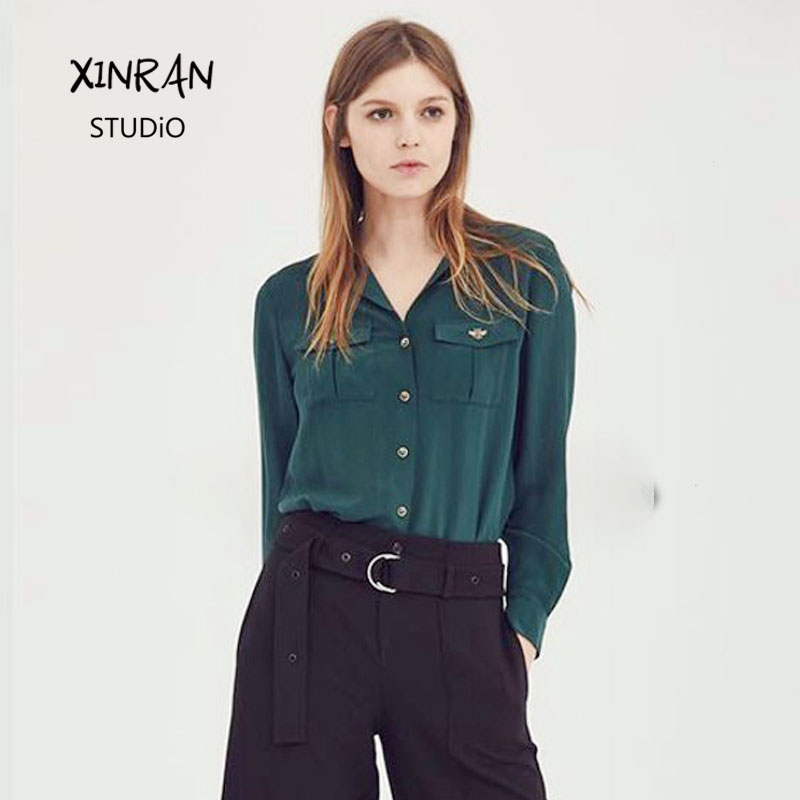 轻奢女装 【XINRAN】高端定制 2019新款秋 时尚衬衣OL风格女 99在类目 女装/女士精品, 衬衫中 - 来自Buy2taobao.com提供专业的淘宝代购服务