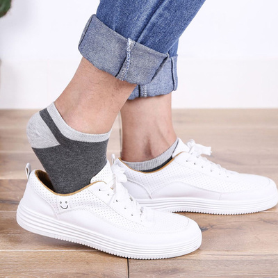 买一送一【共10双】男女士情侣棉袜子低帮短袜运动吸汗透气袜子夏