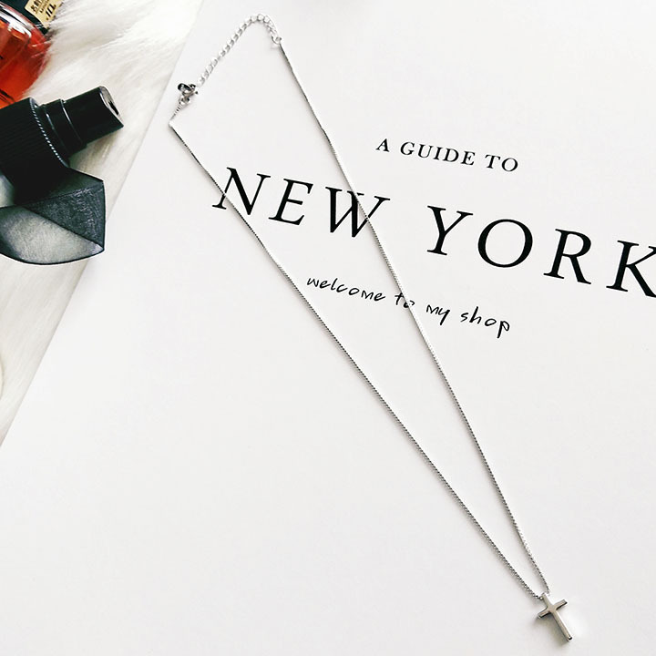 cross A small minority design Necklace chic clavicle sweater chain have more cash than can be accounted for Versatile Simplicity Autumn and winter Necklacein the Accessories/Fashion Jewelry, Necklace category - from Buy2taobao.com to provide professional Taobao agent buy service