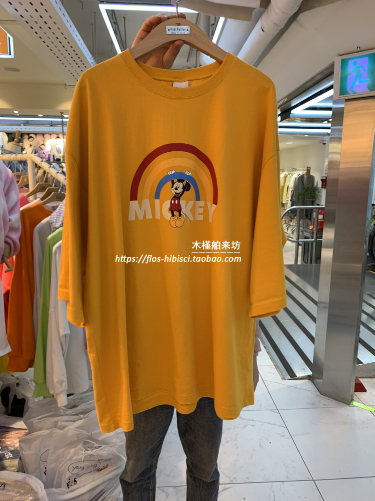 韩版宽松T恤韩国代购时尚辣妈卡通米奇彩虹印花纯棉T恤套头衫上衣|ruв категории Всё для беременных и кормящих, материнство, футболка - от Buy2taobao.com для оказания профессиональной услуги покупки агента Taobao