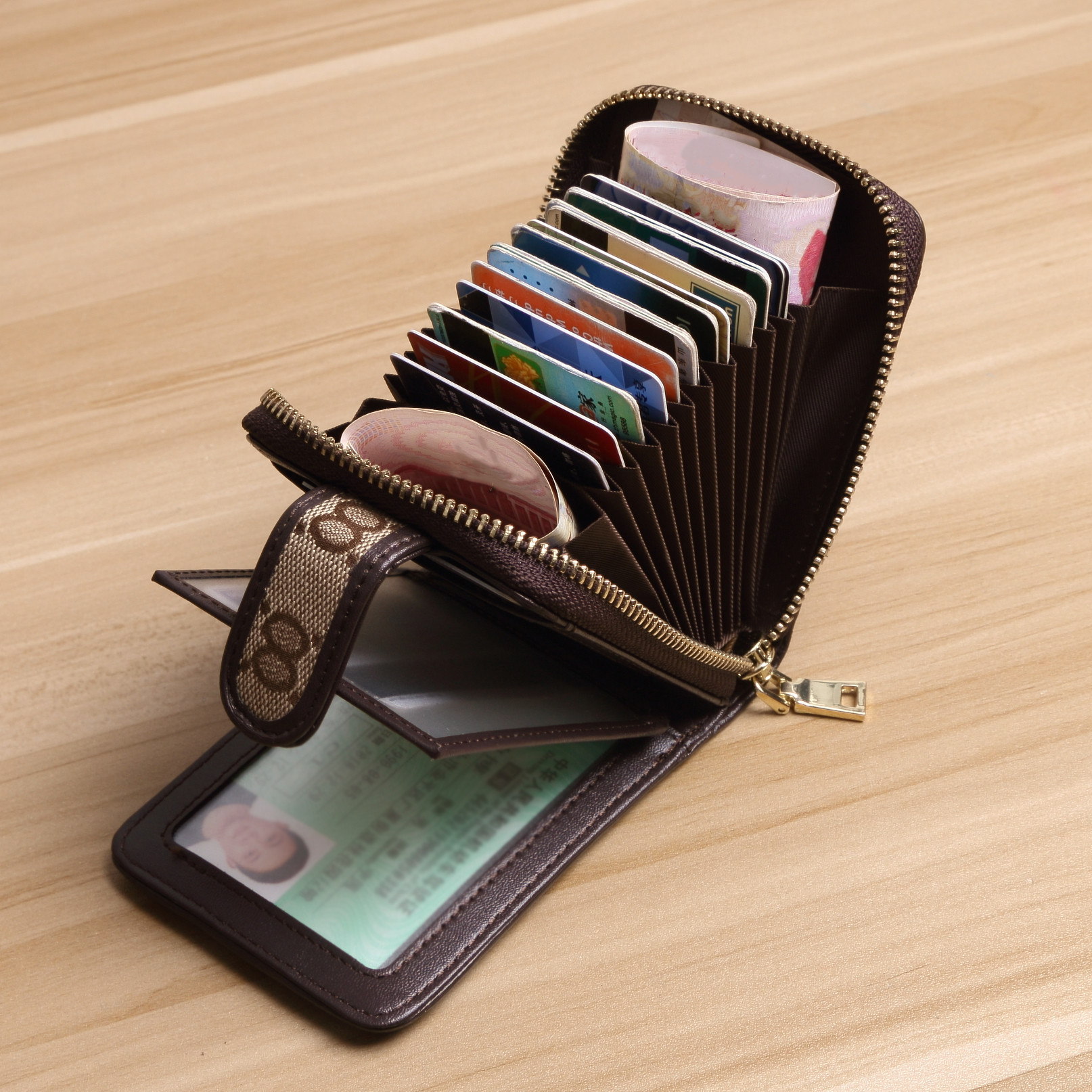 Ladies High-capacity business card Card package canvas ultrathin Ferrule Card position Organ zipper coin purse Driver's licensein the Leather/Lady bags/Men's bag, Card package category - from Buy2taobao.com to provide professional Taobao agent buy service