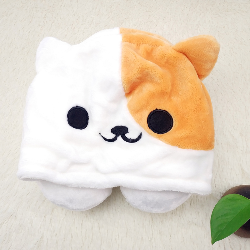 Special Offer!Crooked melon family Plush U-shaped pillow Hooded Noon break Cat ears pillow keep warm Animation around Quadratic elementin the Play mode/Anime/Periphery/cos/Board games , Cartoon/Animation around , Anime plush/Pillow/Cushion category - from Buy2taobao.com to provide professional Taobao agent buy service