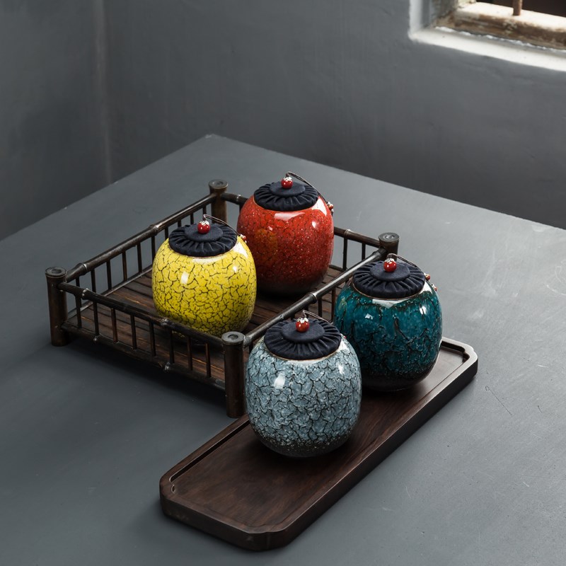 To fake something antique Kiln transformation Tea pot ceramics Large Canister Pu'er tea Green Tea black tea Storage tanks Cork stopper potin the Tableware , Tea set , Tea caddy category - from Buy2taobao.com to provide professional Taobao agent buy service