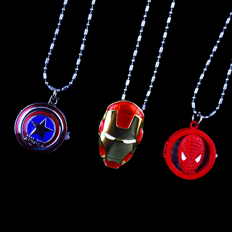 Man Wai Avenger Alliance Animation around Captain America Iron Man Spider-Man Pendant Necklace Watch watchin the Play mode/Anime/Periphery/cos/Board games , Cartoon/Animation around , Anime watch/Necklace/Accessories category - from Buy2taobao.com to provide professional Taobao agent buy service