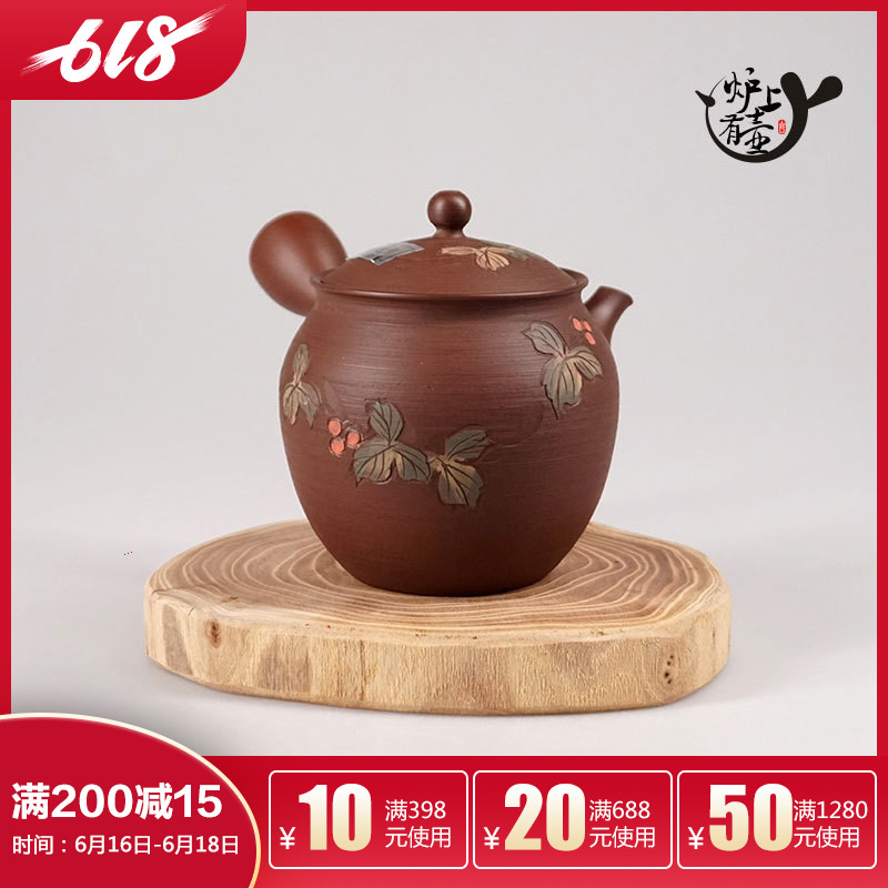 現貨日本常滑燒光松造側把急須日本茶具棕色純手工茶壺九宮泡茶壺在類目 餐飲具, 茶具, 茶壺中 - 來自Buy2taobao.com提供專業的淘寶代購服務