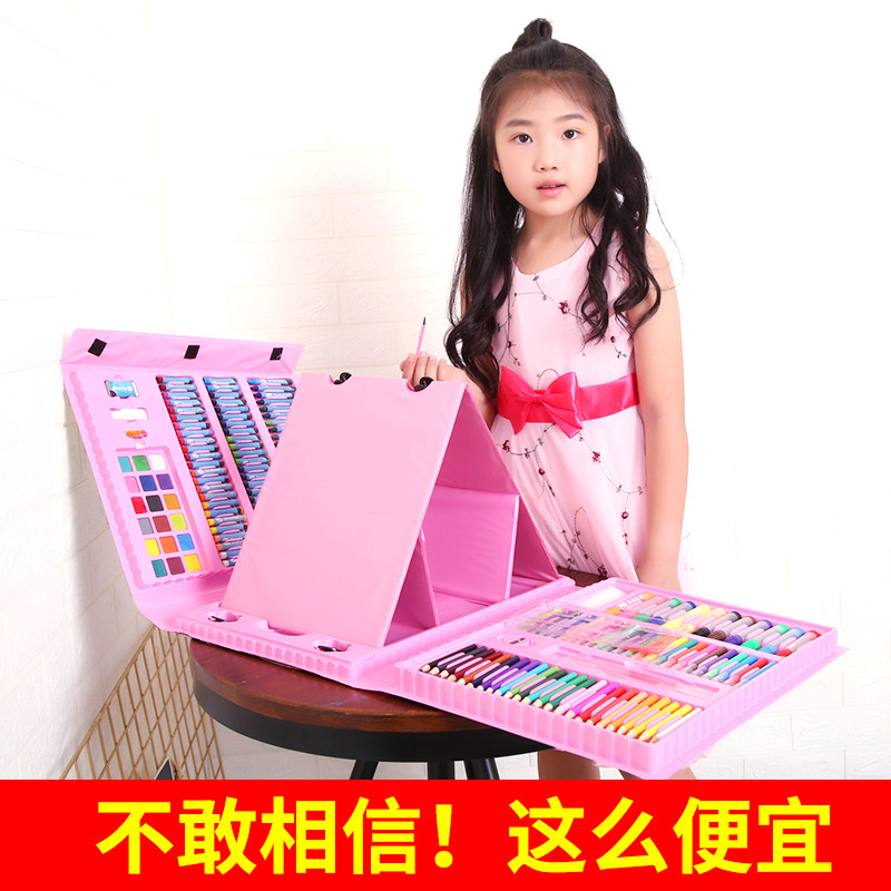画画笔安全无毒小女孩儿童画笔套装绘画水彩笔小学生玩具生日礼物