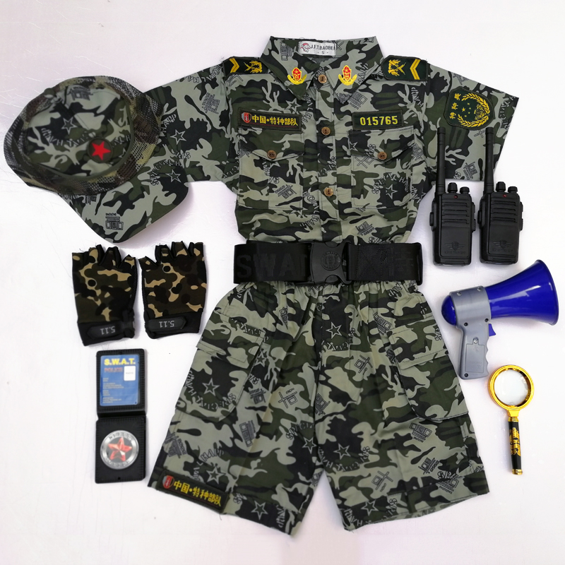 2019新款兒童迷彩小特種兵衣服套裝吃雞玩具槍軍裝夏令營COS演出在類目 玩具/童車/益智/積木/模型, 兒童玩具槍, 電動玩具槍中 - 來自Buy2taobao.com提供專業的淘寶代購服務
