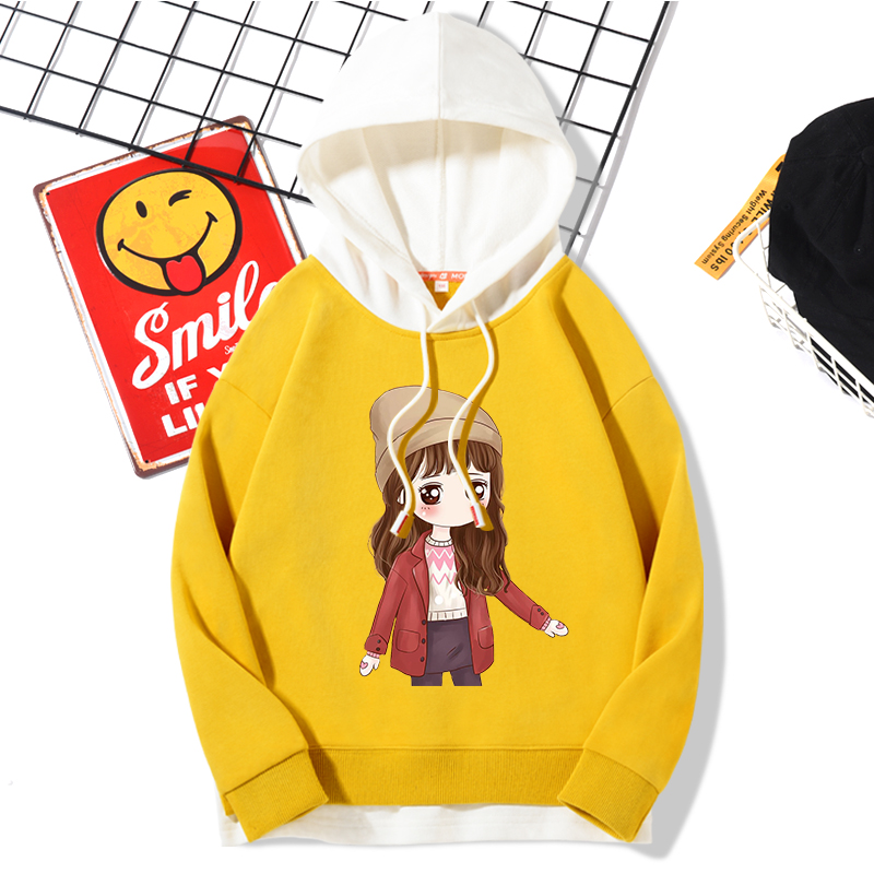 女童卫衣2019新款春装 洋气韩版女孩带帽衣服春秋款儿童运动童装|msdalam kategori Kanak-kanak/Bayi/Keluarga dipasang, sweater/Fleece - dari Buy2taobao.com untuk memberikan perkhidmatan ejen Taobao profesional membeli