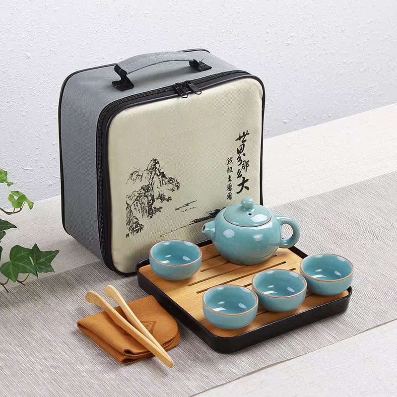 整套茶具会销礼品哥窑旅行茶具套装功夫茶具可加LOGO茶具茶盘在类目 厨房/烹饪用具, 烹饪用具, 其它中 - 来自Buy2taobao.com提供专业的淘宝代购服务