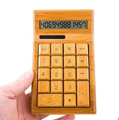 竹木12位计算器 太阳能 学生财务银行计算器复古创意办公在类目 电子词典/电纸书/文化用品, 计算器中 - 来自Buy2taobao.com提供专业的淘宝代购服务