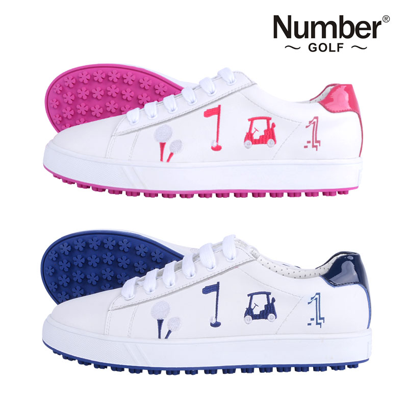 正品number高爾夫球鞋女款白色真皮防水運動平底鞋透氣高爾夫女鞋在類目 運動/瑜伽/健身/球迷用品, 高爾夫, 高爾夫鞋中 - 來自Buy2taobao.com提供專業的淘寶代購服務