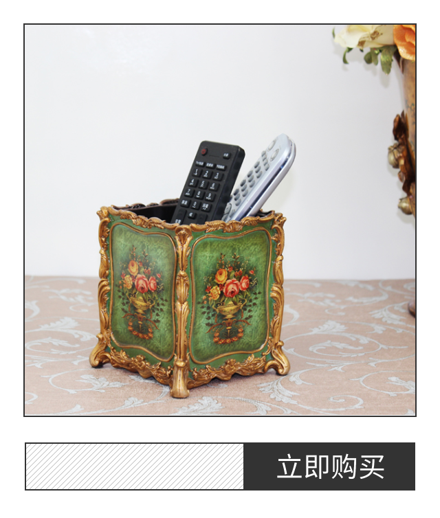 包郵歐式毛筆筆筒美式複古桌面遙控器收納桶簡歐創意書房學生禮品在類目 節慶用品/禮品, 創意禮品, 筆筒中 - 來自Buy2taobao.com提供專業的淘寶代購服務
