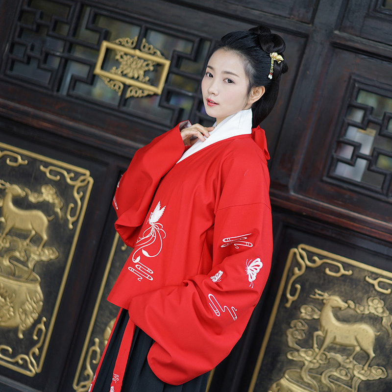 重回汉唐归云原创传统日常汉服女明制绣花袄裙交领襦裙春秋非古装|msdalam kategori Butik wanita / wanita, pakaian/pakaian kebangsaan/peringkat pakaian, pakaian kebangsaan/pakaian - dari Buy2taobao.com untuk memberikan perkhidmatan ejen Taobao profesional membeli