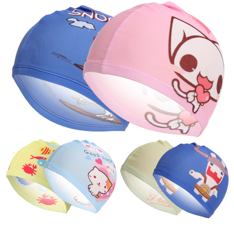 2019 New products children men and women currency Cartoon Swimming cap comfortable Solid printing lovely Cloth cap wholesalein the Children/Baby/Family fitted , Children's swimwear , Caps category - from Buy2taobao.com to provide professional Taobao agent buy service