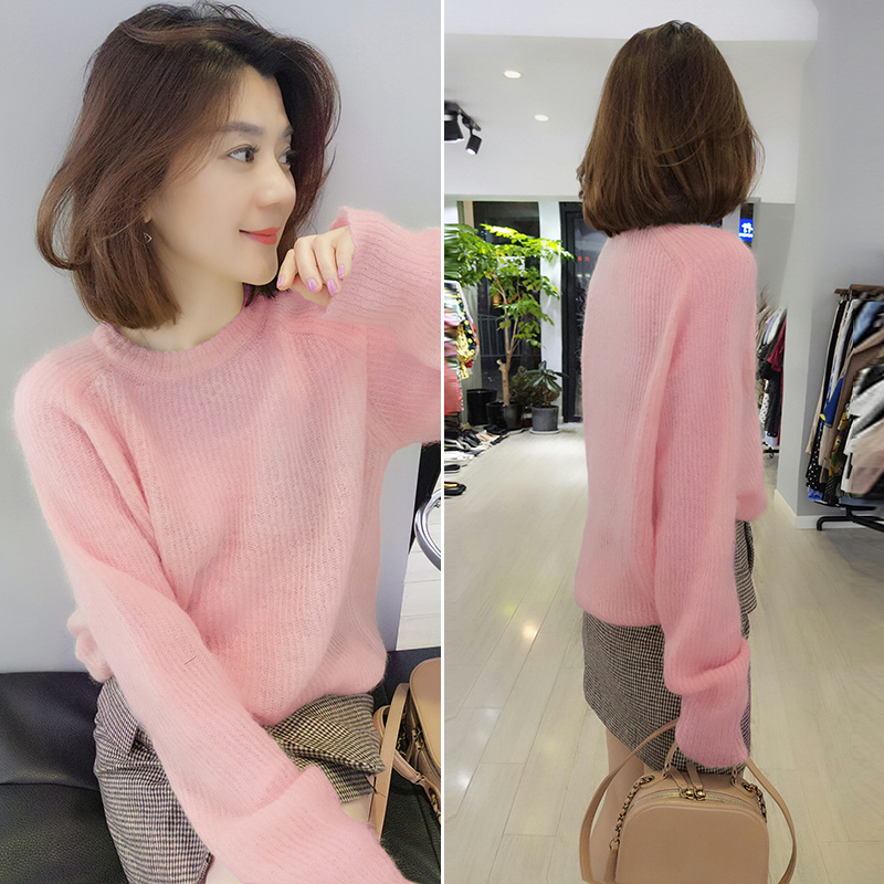 Europe station 2019 spring clothes new pattern Women's wear European goods Korean Edition Pink Easy T-shirts Sweater sweater jacketin the Women's clothing/Boutique , Sweaters category - from Buy2taobao.com to provide professional Taobao agent buy service
