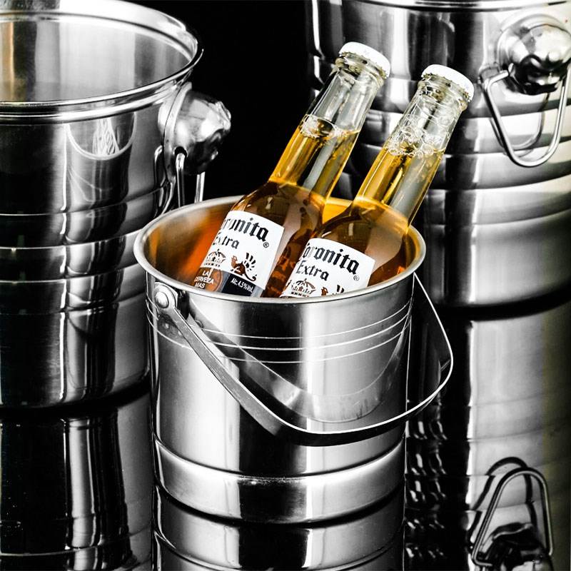 螺纹桶子冰盆酒店不锈钢冰桶手提器皿金属扎啤桶提桶双耳餐厅多用|msdalam kategori pinggan mangkuk, Flagon/Wineglass/Wine, Ice Bucket - dari Buy2taobao.com untuk memberikan perkhidmatan ejen Taobao profesional membeli
