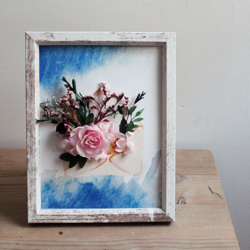 natural Botany Dried flowers Spend eternity DIY Botany specimen Decorative painting Love letterin the Home accessories , Frame/Frames category - from Buy2taobao.com to provide professional Taobao agent buy service