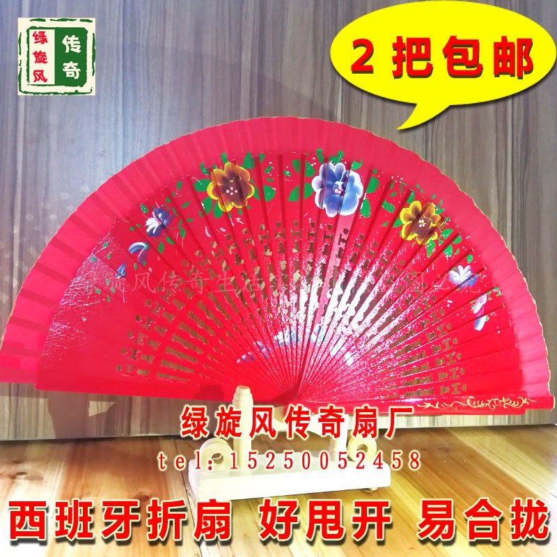 西班牙女款折扇烤漆木质高档手绘扇子旗袍走秀扇子舞蹈表演折扇在类目 家居饰品, 工艺扇中 - 来自Buy2taobao.com提供专业的淘宝代购服务