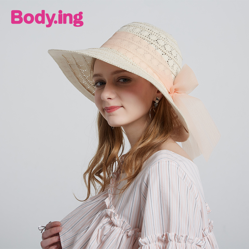 Bodying新款女帽子夏天防晒遮阳太阳帽可折叠圆顶草帽 34416在类目 服饰配件/皮带/帽子/围巾, 帽子中 - 来自Buy2taobao.com提供专业的淘宝代购服务