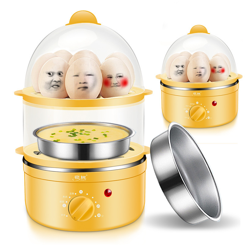 领锐 定时双层煮蛋器自动断电不锈钢小型早餐机智能迷你蒸蛋器|ruв категории кухонные приборы, браконьер/яйцо пароход - от Buy2taobao.com для оказания профессиональной услуги покупки агента Taobao