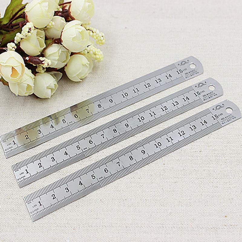Stainless steel ruler 15cm Two-sided Scale Ruler diy manual measure Ruler School suppliesin the Hardware/Tool , Hand Tools , Measuring Tools , Steel ruler category - from Buy2taobao.com to provide professional Taobao agent buy service