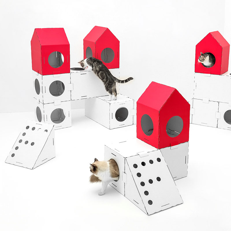 FOCOFO Little red room Cat Tunnel Cat Tree carton RIZ-ZOAWD Castle Corrugated paper House Pet Waterlooin the Pet/Pet food and supplies , Cat/Dog Toys , Cat Tree category - from Buy2taobao.com to provide professional Taobao agent buy service