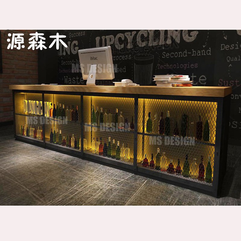 包邮工业风吧台铁艺收银台咖啡厅水吧台公司前台店铺接待台可定制在类目 商业/办公家具, 超市家具, 收银台中 - 来自Buy2taobao.com提供专业的淘宝代购服务