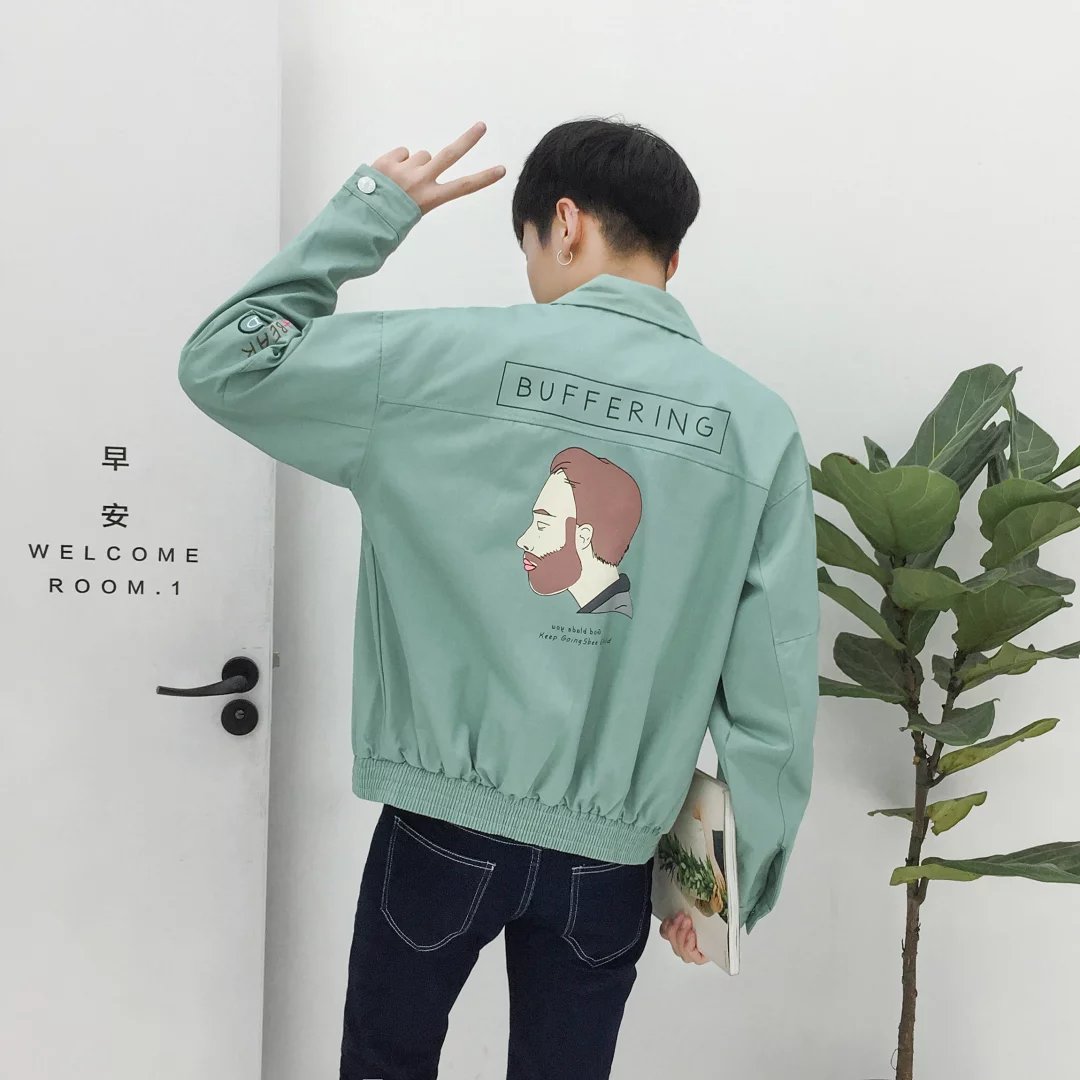 man coat summer Jacket Harajuku bf Korean Edition Easy spring and autumn student Trend handsome Thin section Sunscreen clothesin the Men's clothing, Jacket category - from Buy2taobao.com to provide professional Taobao agent buy service