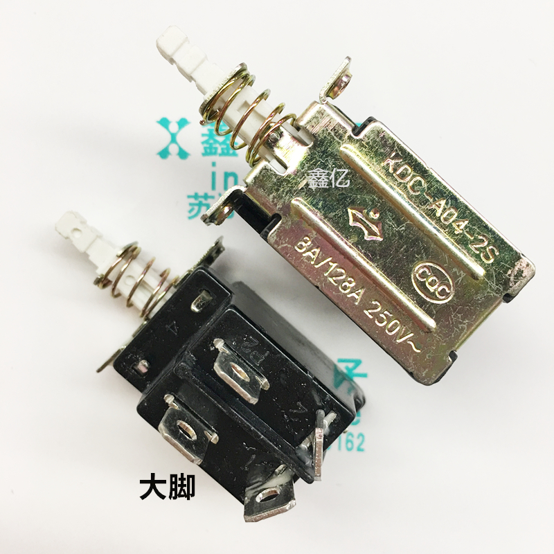 自鎖電源開關 按鍵開關 KDC-A04-2S 四只腳 大腳250V 8A 電視開關在類目 3C數碼配件, 家電影音周邊配件, 插頭/接口中 - 來自Buy2taobao.com提供專業的淘寶代購服務
