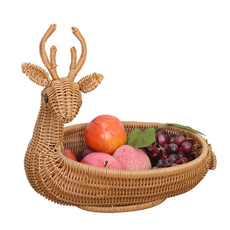 手工藤编织蓝子 水果篮客厅 创意收纳篮  点心盘 家用筐馒头|msdalam kategori pinggan mangkuk, pinggan mangkuk, mangkuk buah-buahan/plat buah-buahan/bakul buah-buahan - dari Buy2taobao.com untuk memberikan perkhidmatan ejen Taobao profesional membeli