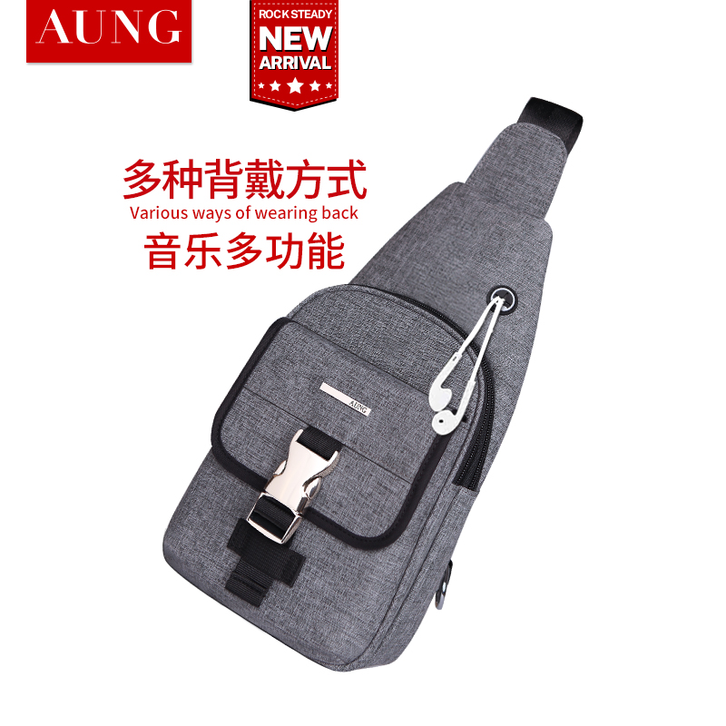AUNG胸包男斜挎包多功能双肩背包休闲男士胸包单肩包小背包潮牌|ruв категории спортивная сумка/открытый пакет/аксессуары, сумка/сумка/досуг пакет - от Buy2taobao.com для оказания профессиональной услуги покупки агента Taobao
