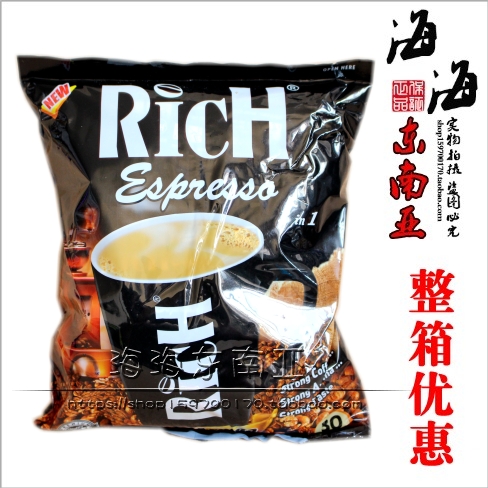 泰国RICH咖啡 三合一黑咖啡 18克*30包咖啡 540g 包邮|msdalam kategori kopi/oatmeal/Dibancuh ke dalam teh, kopi segera/biji kopi/serbuk, kopi segera - dari Buy2taobao.com untuk memberikan perkhidmatan ejen Taobao profesional membeli