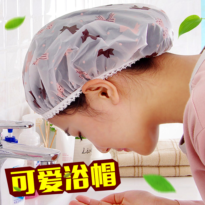 韩国可爱卡通防水浴帽时尚成人女士款洗澡帽子加大加厚印花护发帽在类目 家庭/个人清洁工具, 个人洗护清洁用具, 浴帽中 - 来自Buy2taobao.com提供专业的淘宝代购服务