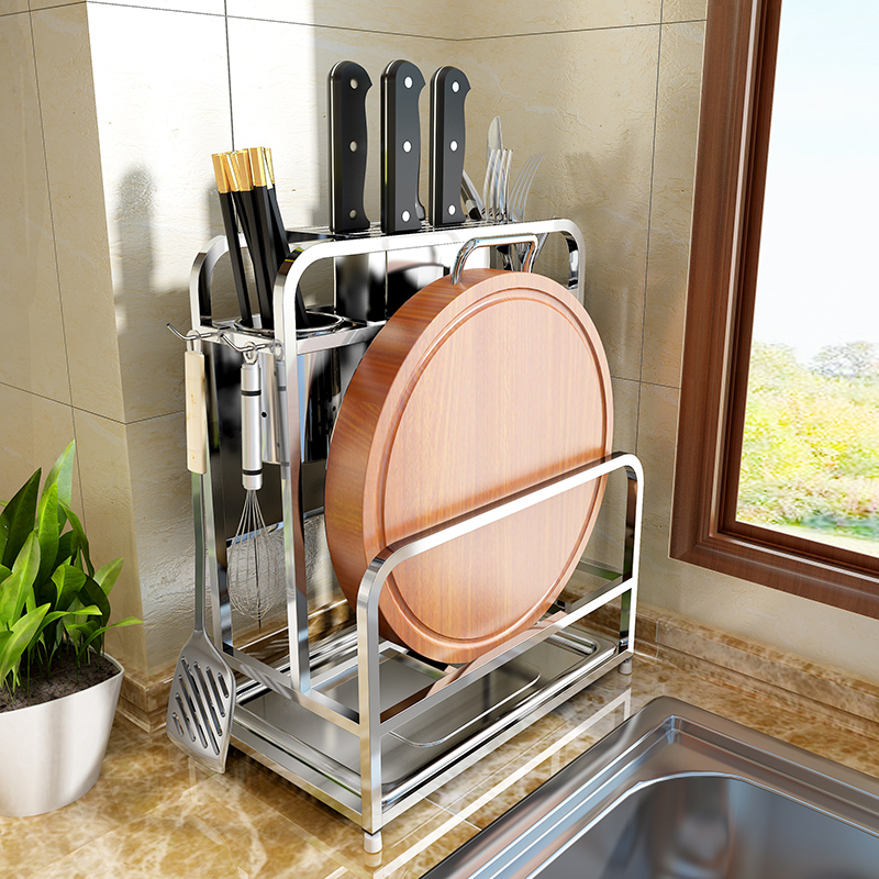 Stainless steel Knife kitchen Supplies appliance Haberdashery space Shelf chopping block tool Storage Shelfin the Kitchen/Cooking utensils , Kitchen Gadgets/Kitchen storage , Kitchen storage rack/Kitchen Shelf , Turret category - from Buy2taobao.com to provide professional Taobao agent buy service