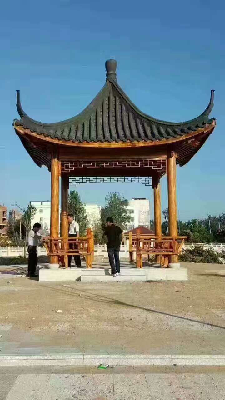 户外防腐木古建凉亭六角八角凉亭 长廊葡萄架公园景区四角亭子|msdalam kategori perabot kediaman, luar/perabot taman, Chalet gazebo - dari Buy2taobao.com untuk memberikan perkhidmatan ejen Taobao profesional membeli