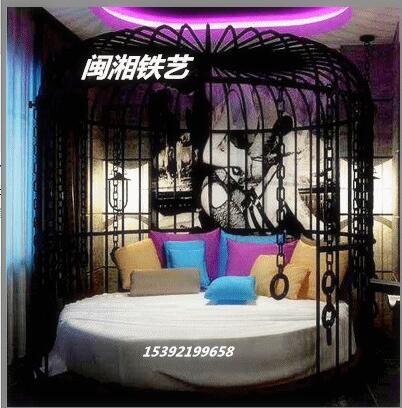 铁艺床双单人 铁艺公主床欧式铁艺鸟笼圆床创意鸟笼主题情侣床在类目 住宅家具, 床类, 铁艺/钢木床中 - 来自Buy2taobao.com提供专业的淘宝代购服务