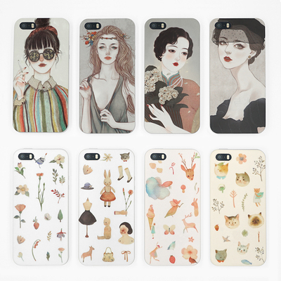 苹果5s手机壳iphone se硅胶防摔软壳木与石原创5折包邮买一送一