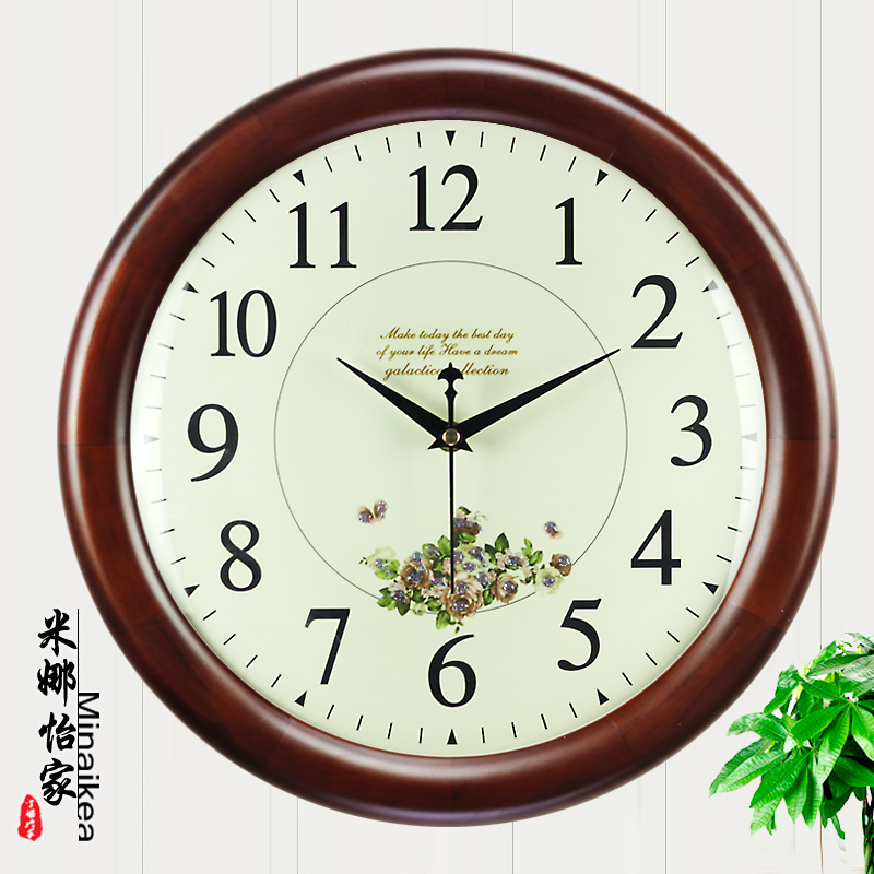 European style To fake something antique solid wood Wall clock modern Large Countryside a living room Silent Bell fashion Quartz Simplicity originality Clockin the Home Daily , Bell , Wall clock category - from Buy2taobao.com to provide professional Taobao agent buy service