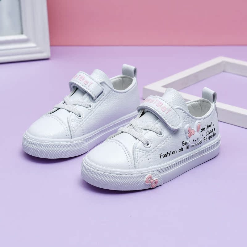 Babe children's shoes girl White shoes 2019 Spring new pattern children shoes Korean Edition girl Casual shoes student skate shoesin the Shoes/Baby Shoes/Parent-child shoes , Skate shoes category - from Buy2taobao.com to provide professional Taobao agent buy service