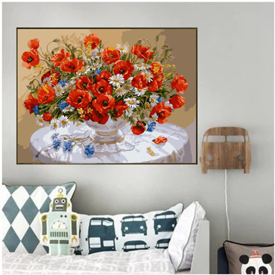 diy数字油画油彩画客厅风景花卉大幅填色手绘装饰画40*50热情似火|msdalam kategori Aksesori rumah, lukisan hiasan, DIY/Lukisan digital - dari Buy2taobao.com untuk memberikan perkhidmatan ejen Taobao profesional membeli
