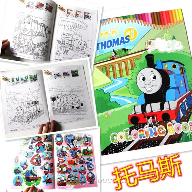 托马斯和朋友绘画本 托马斯小火车填色图画书 儿童画画书涂色绘本在类目 玩具/童车/益智/积木/模型, 学习/实验/绘画文具, 描红本/涂色本中 - 来自Buy2taobao.com提供专业的淘宝代购服务